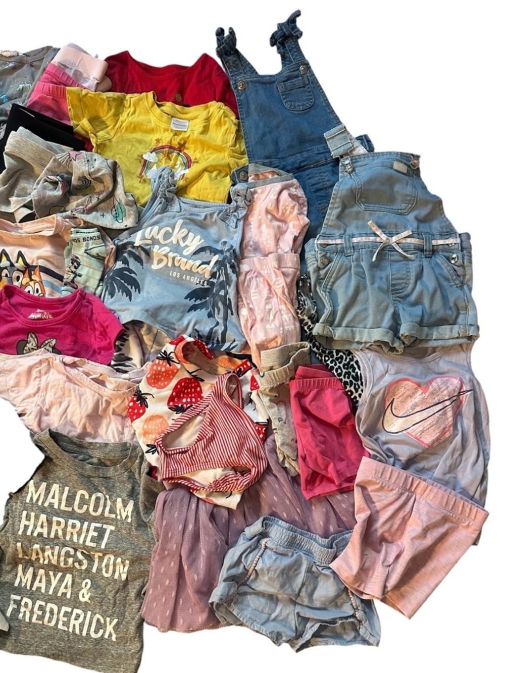 Mystery Lot of 2T Girl Toddler Kid Clothes up to 20 Items/5lbs - Picture 4 of 4